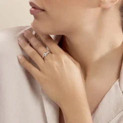 Bague Auberi Plaqué Or Jaune Oxyde De Zirconium|Marc Orian New