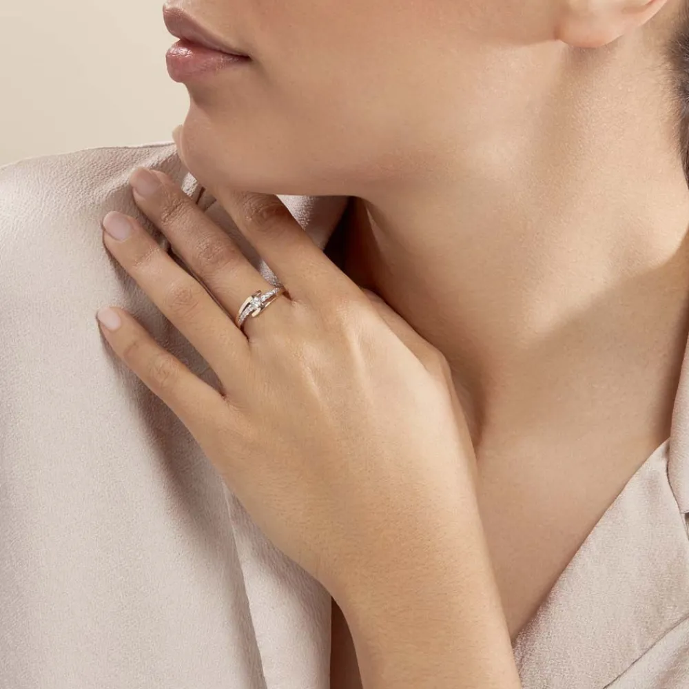 Bague Auberi Plaqué Or Jaune Oxyde De Zirconium|Marc Orian New