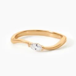 Bague Audeline Plaqué Or Jaune Oxyde De Zirconium|Marc Orian Outlet