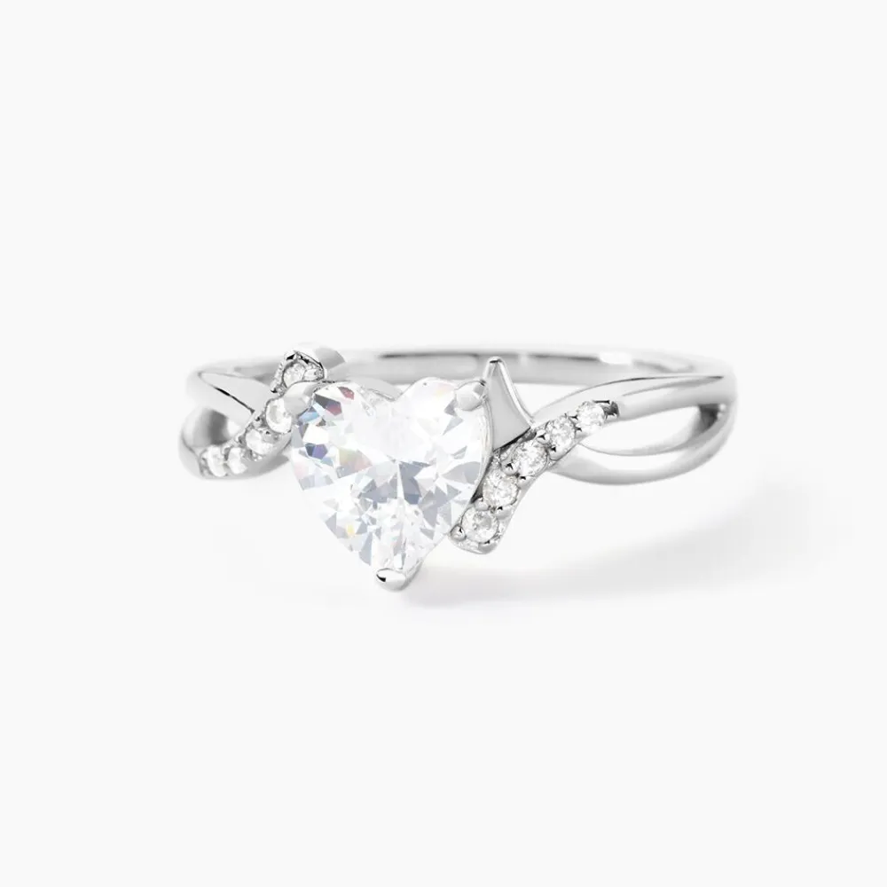 Bague Avalon Argent Blanc Oxyde De Zirconium|Marc Orian Hot