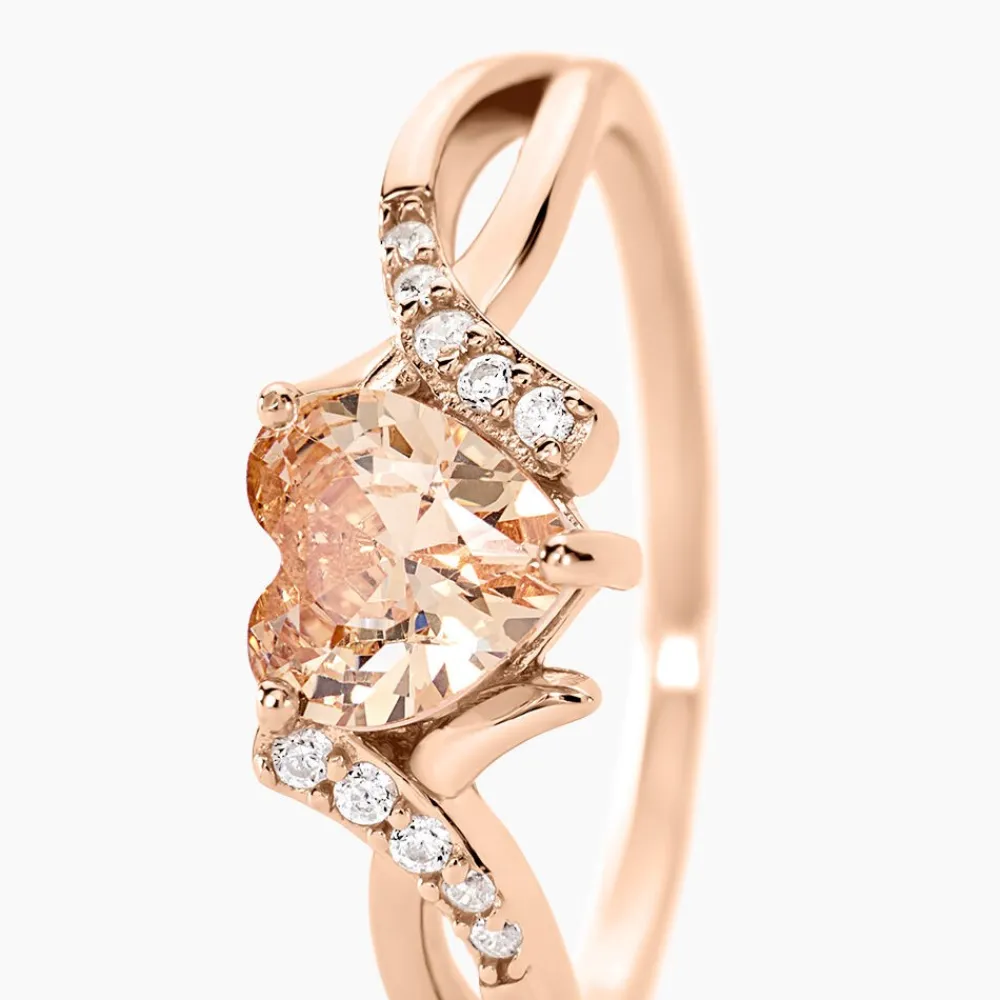 Bague Avalon Argent Rose Oxyde De Zirconium|Marc Orian Sale
