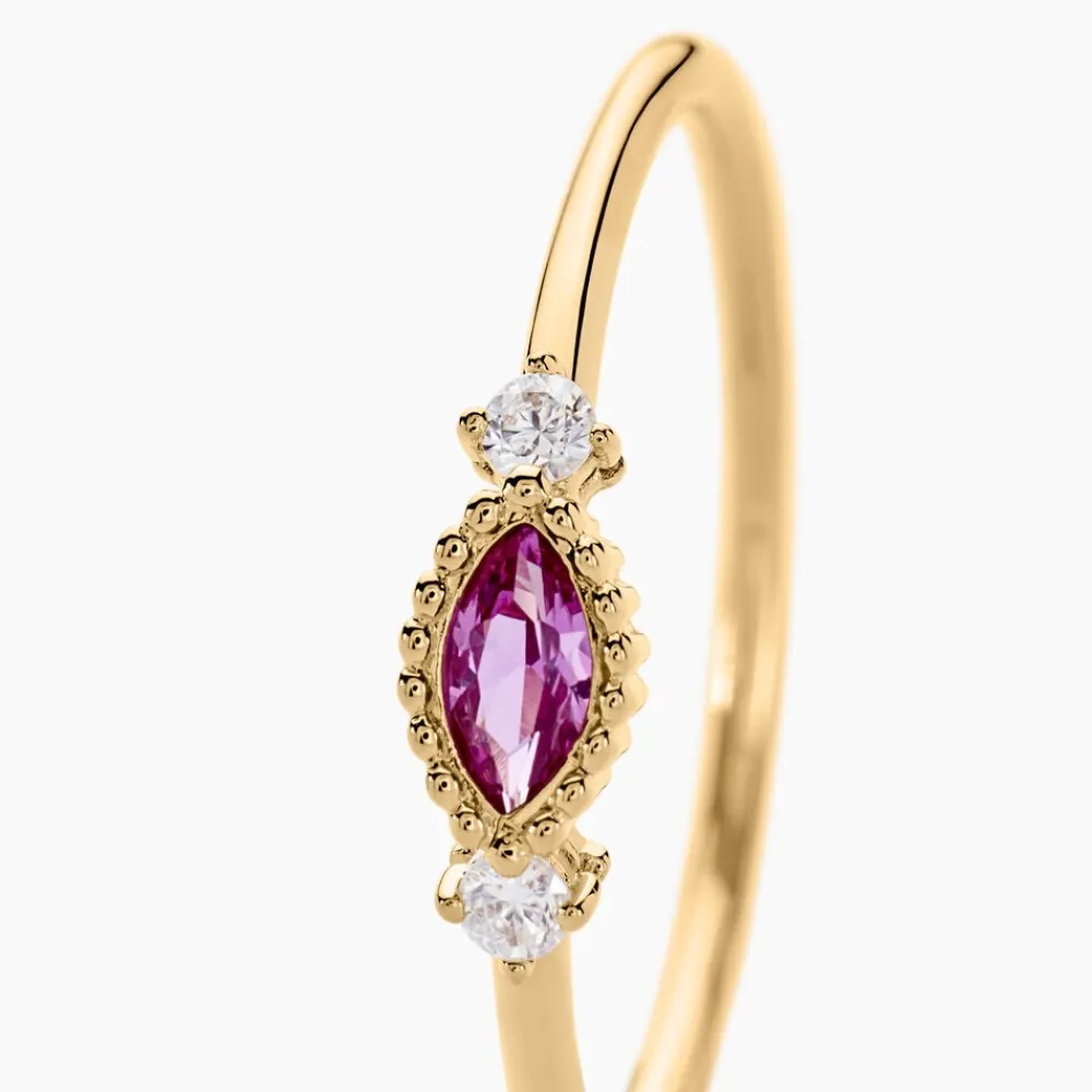 Bague Azel Plaqué Or Jaune Oxyde De Zirconium|Marc Orian Best