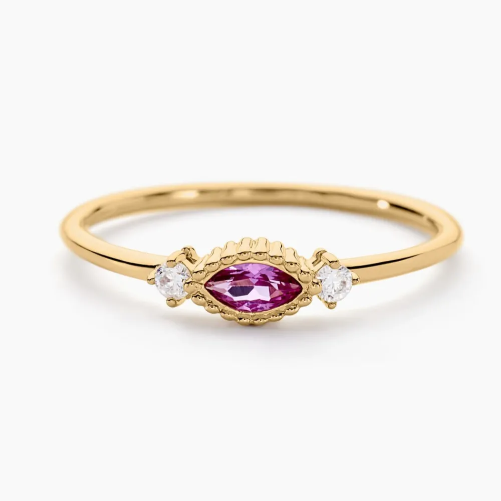 Bague Azel Plaqué Or Jaune Oxyde De Zirconium|Marc Orian Best