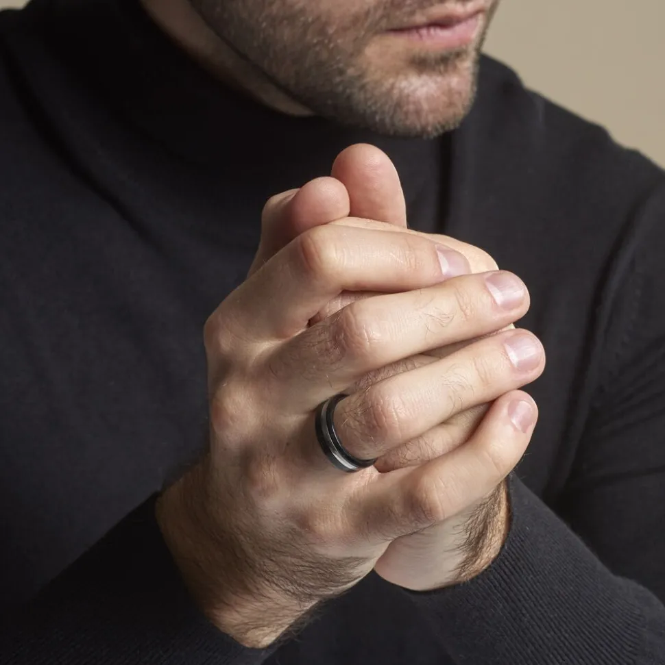 Bague Baldev Acier Bicolore