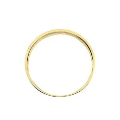 Bague Banda Or Jaune Oxyde De Zirconium