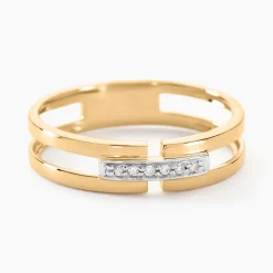 Bague Barrette Or Jaune Diamant|Marc Orian Clearance