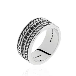 Bague Basile Argent Blanc|Marc Orian Best
