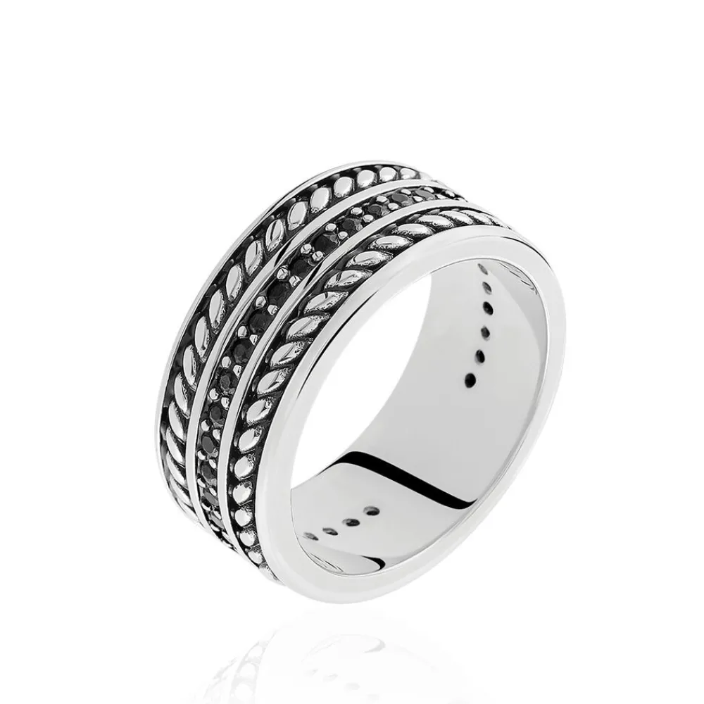 Bague Basile Argent Blanc|Marc Orian Best