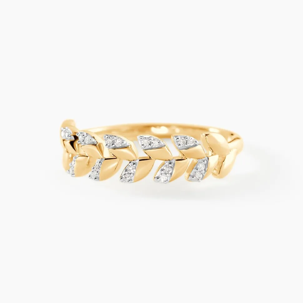 Bague Berinice Or Jaune Diamant