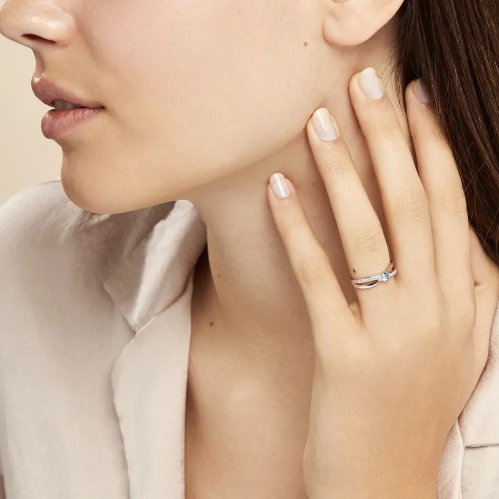 Bague Bertheline Argent Blanc Oxyde De Zirconium|Marc Orian Best