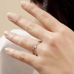 Bague Brixia Or Bicolore Diamant|Marc Orian Clearance