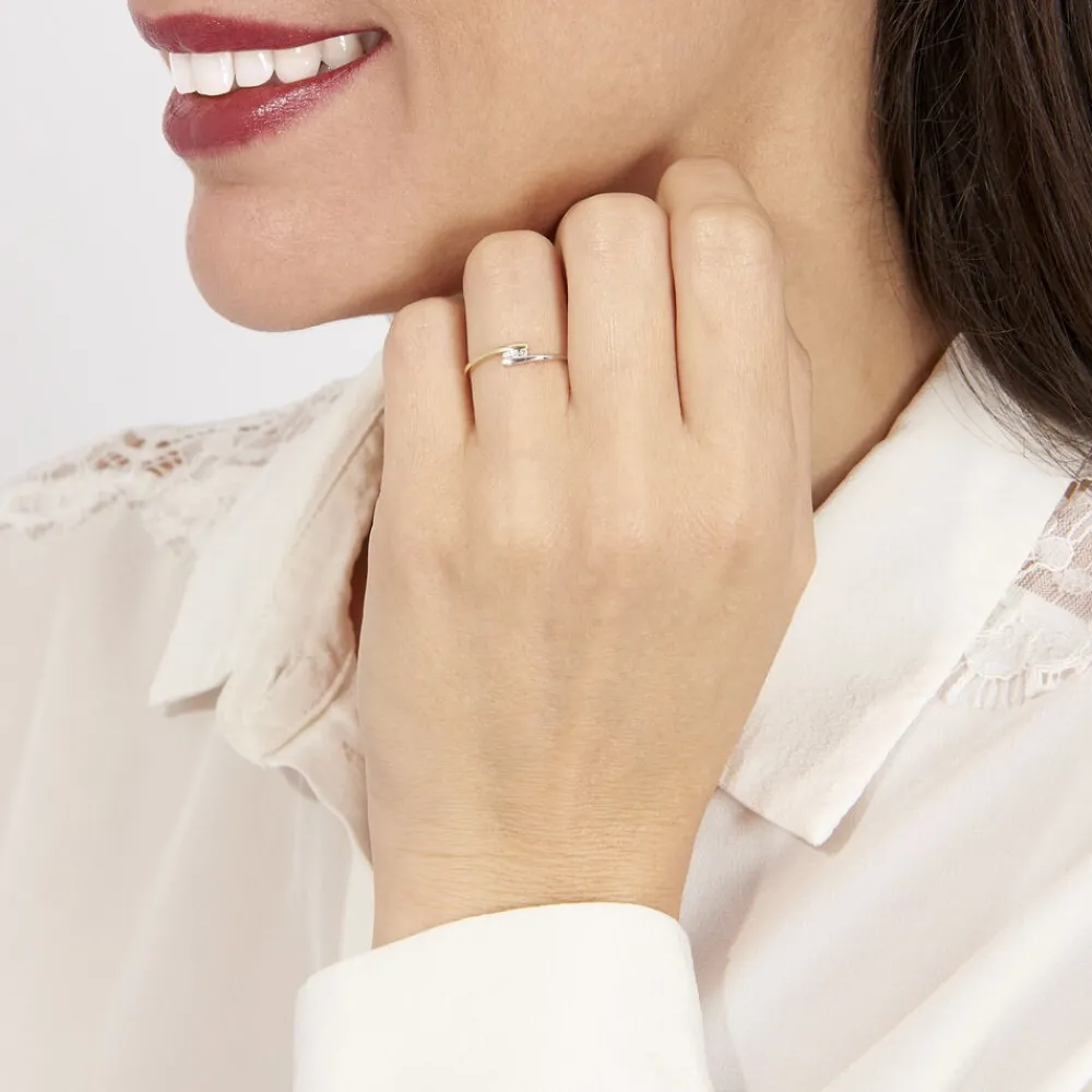 Bague Brooke Or Bicolore Diamant|Marc Orian New