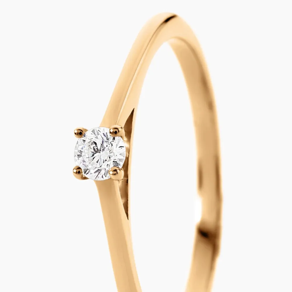 Bague Brynne Plaqué Or Jaune Oxyde De Zirconium|Marc Orian Discount