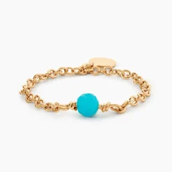 Bague Calliope Plaqué Or Doré Amazonite|Marc Orian