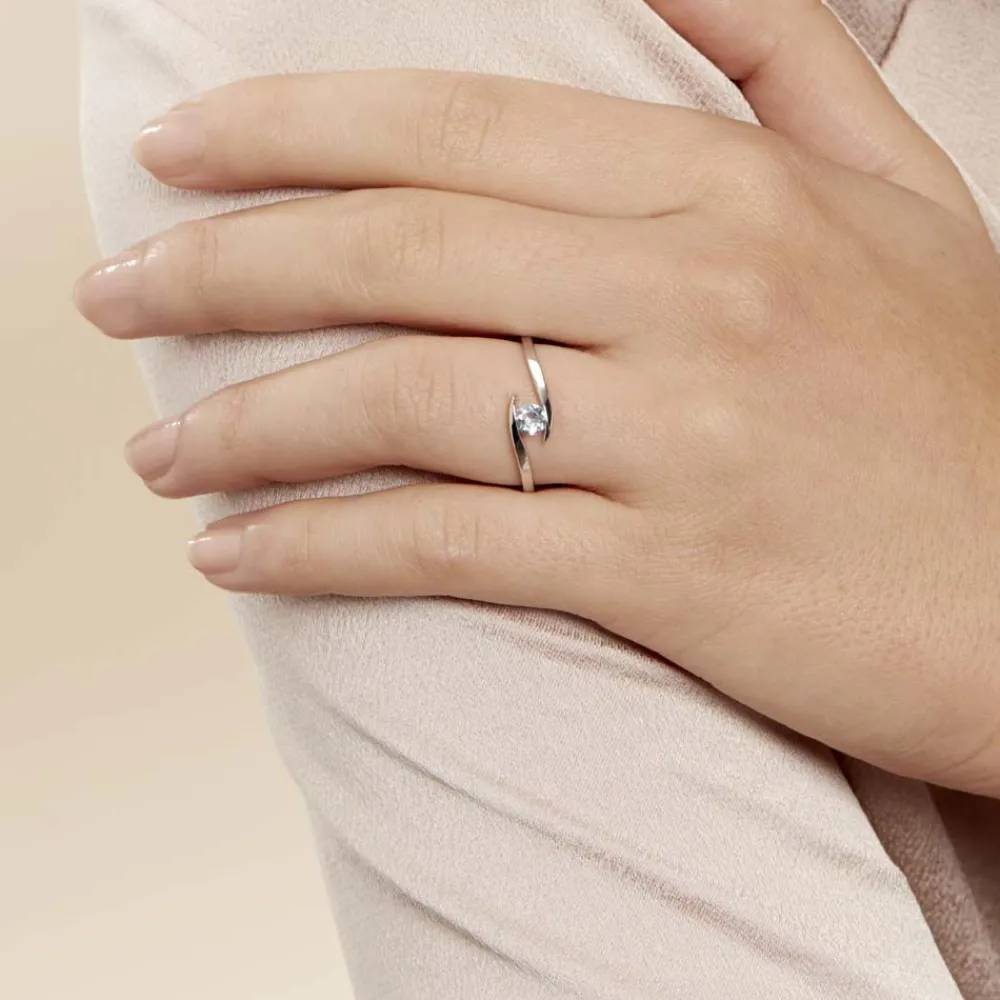 Bague Camilia Or Blanc Topaze|Marc Orian Hot