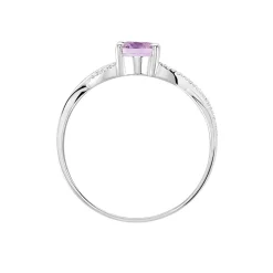 Bague Candice Or Blanc Amethyste|Marc Orian New