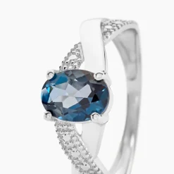 Bague Candice Or Blanc Topaze|Marc Orian Online
