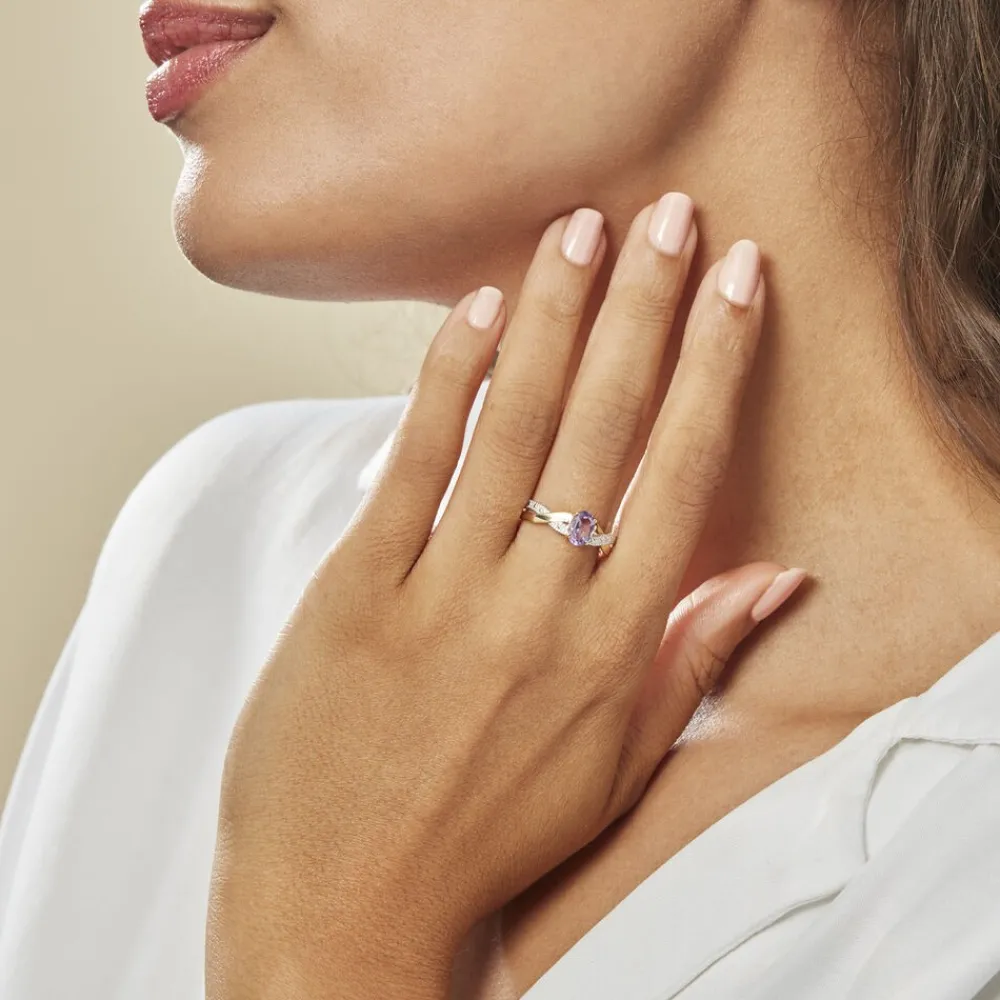 Bague Candice Or Jaune Amethyste|Marc Orian Sale
