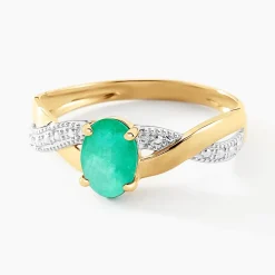 Bague Candice Or Jaune Emeraude|Marc Orian Sale