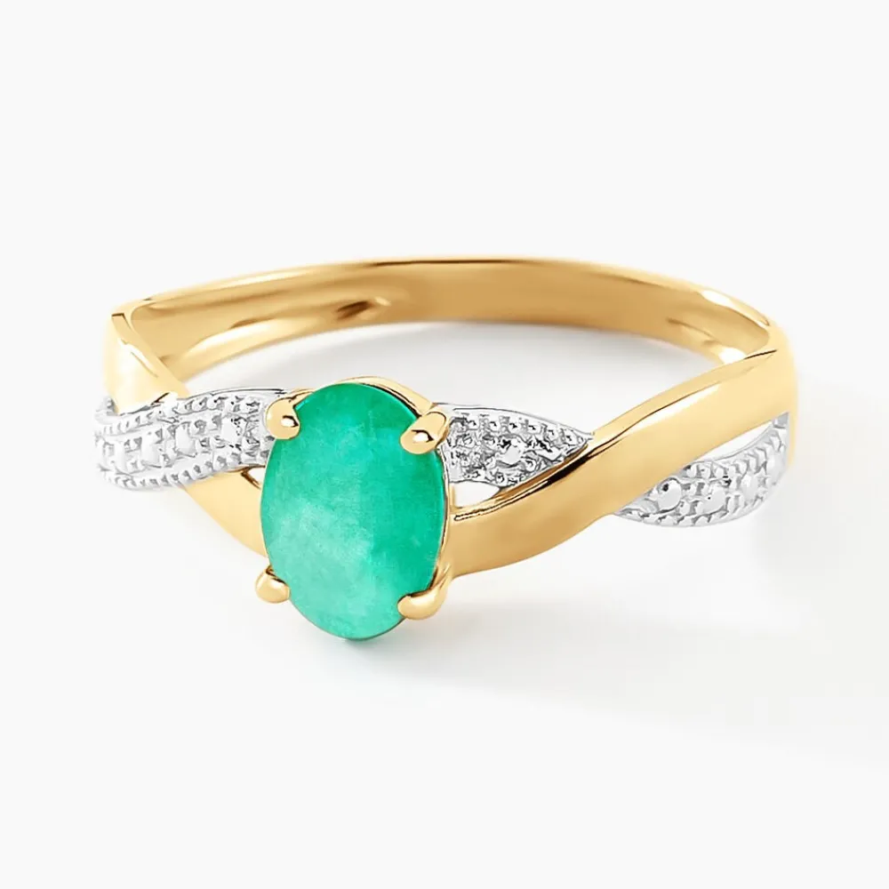 Bague Candice Or Jaune Emeraude|Marc Orian Sale