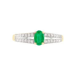 Bague Carlton Or Jaune Emeraude Diamant|Marc Orian Clearance