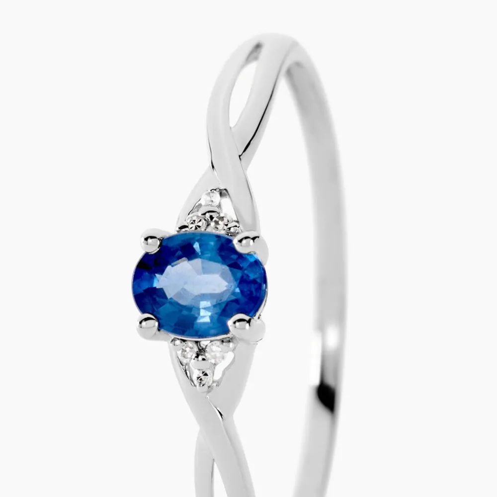 Bague Cassie Or Blanc Saphir Et Diamant|Marc Orian Clearance