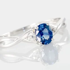 Bague Cassie Or Blanc Saphir Et Diamant|Marc Orian Clearance