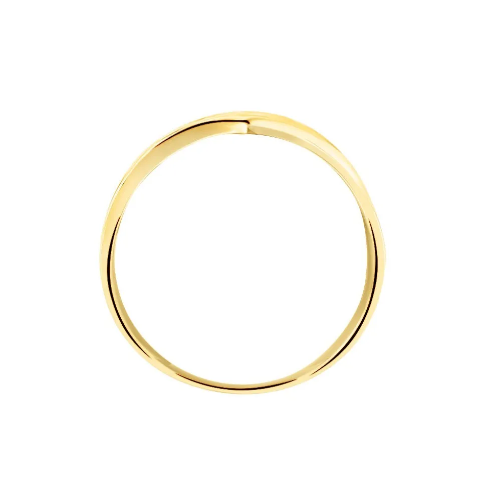 Bague Catharine 3 Rangs Or Jaune Diamant