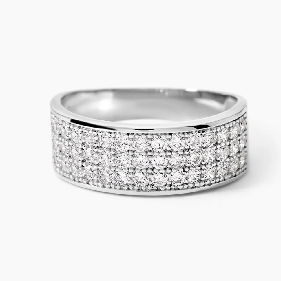 Bague Cecelia Argent Blanc Oxyde De Zirconium
