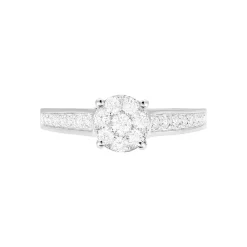 Bague Celia Or Blanc Diamant