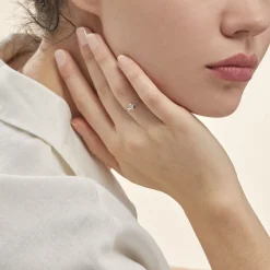 Bague Chamirame Or Blanc Oxyde De Zirconium|Marc Orian Clearance