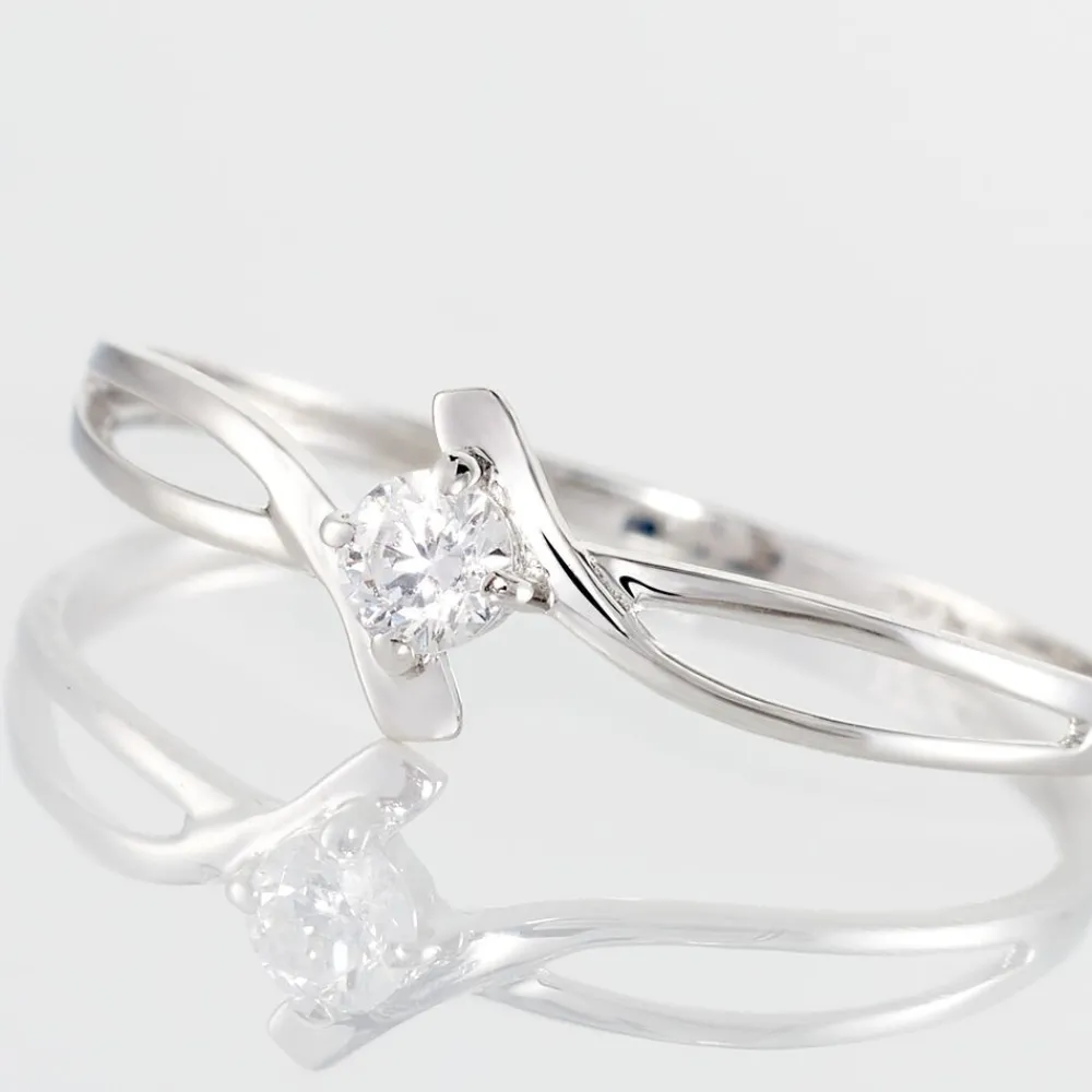 Bague Chamirame Or Blanc Oxyde De Zirconium|Marc Orian Clearance