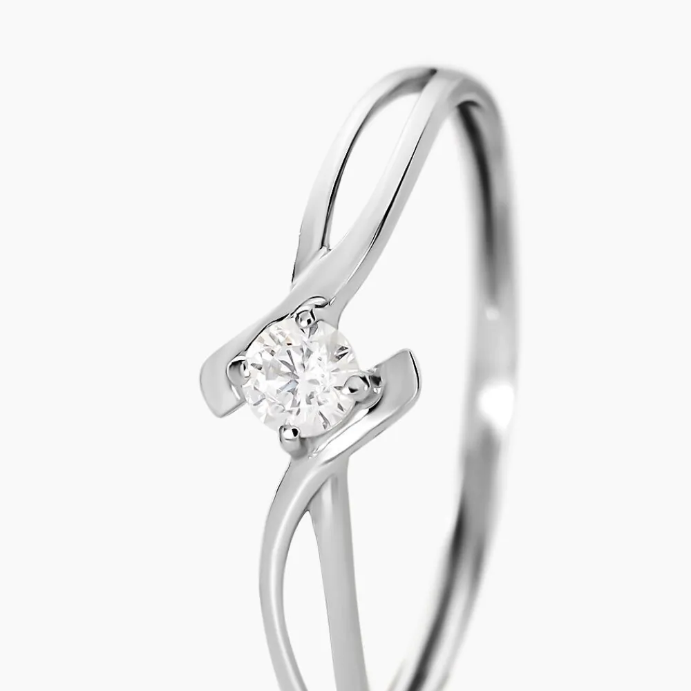 Bague Chamirame Or Blanc Oxyde De Zirconium|Marc Orian Clearance
