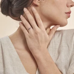 Bague Chloe Or Jaune Amethyste Et Oxyde De Zirconium|Marc Orian