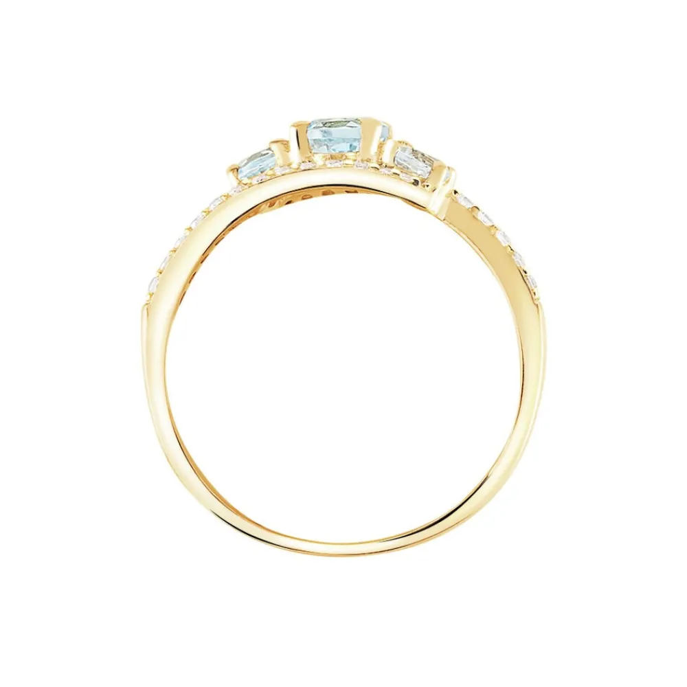 Bague Chloe Or Jaune Topaze Et Oxyde De Zirconium|Marc Orian Best