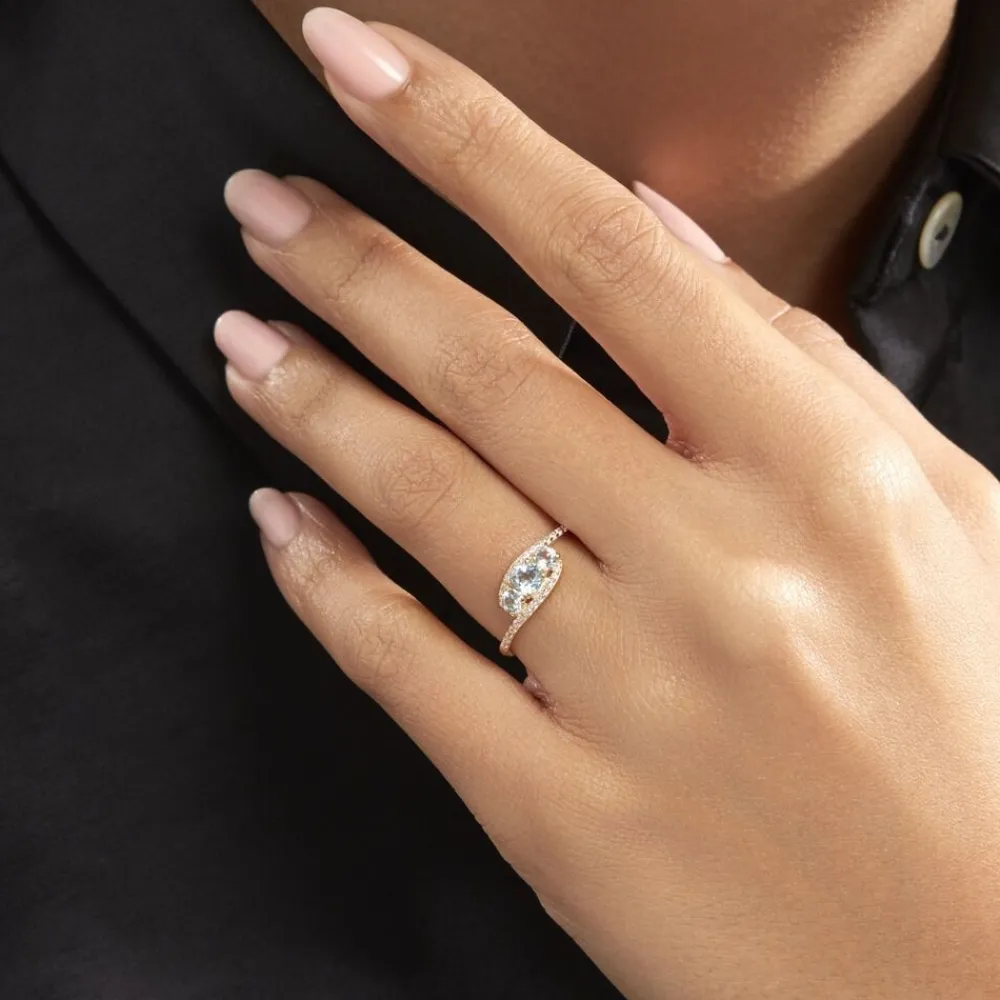 Bague Chloe Or Jaune Topaze Et Oxyde De Zirconium|Marc Orian Best