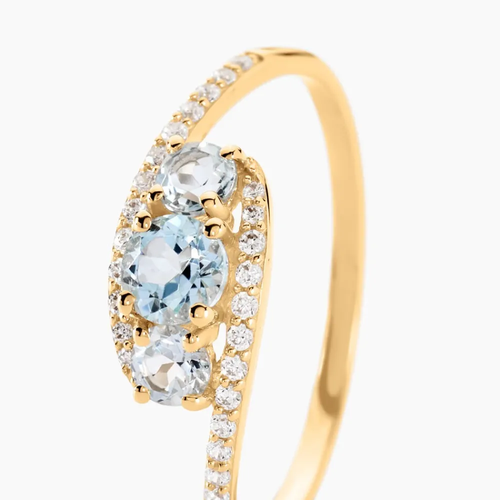 Bague Chloe Or Jaune Topaze Et Oxyde De Zirconium|Marc Orian Best