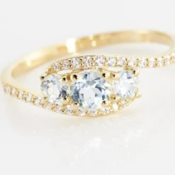 Bague Chloe Or Jaune Topaze Et Oxyde De Zirconium|Marc Orian Best