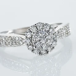 Bague Chou Or Blanc Diamant