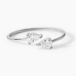 Bague Cinzia Argent Blanc Oxyde De Zirconium|Marc Orian Outlet