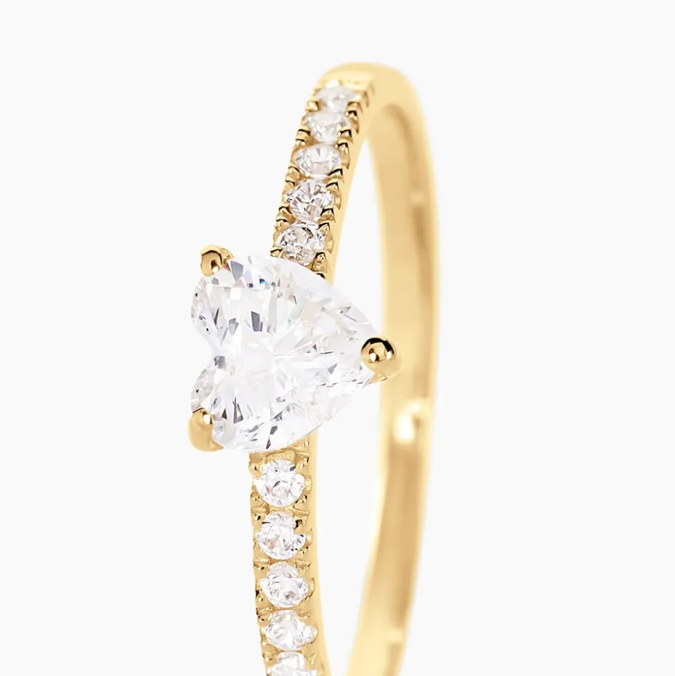 Bague Ciriaco Or Jaune Oxyde De Zirconium