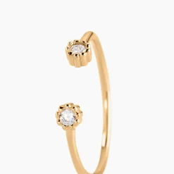 Bague éclat Perlé Plaqué Or Oxyde De Zirconium|Marc Orian Outlet