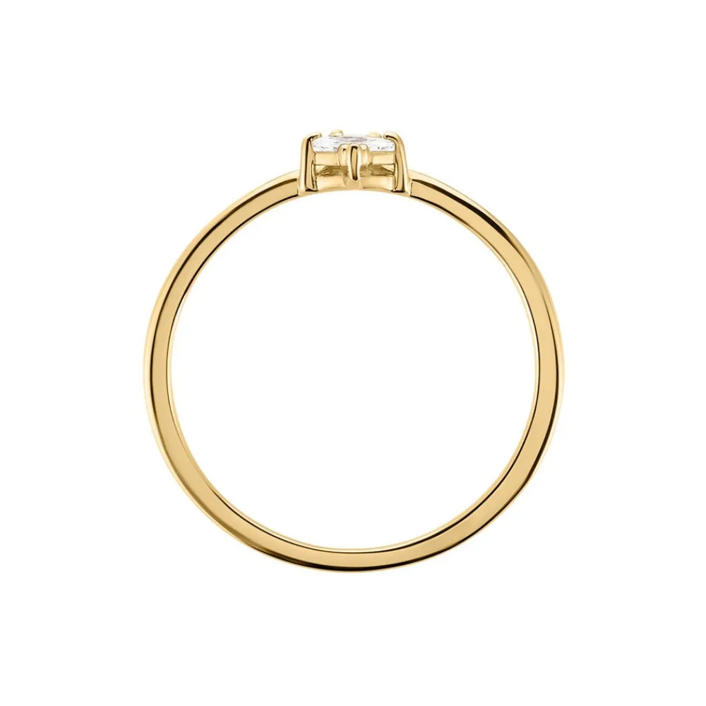 Bague éclat Perlé Plaqué Or Oxyde De Zirconium|Marc Orian Clearance