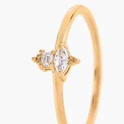 Bague éclat Perlé Plaqué Or Oxyde De Zirconium|Marc Orian Clearance