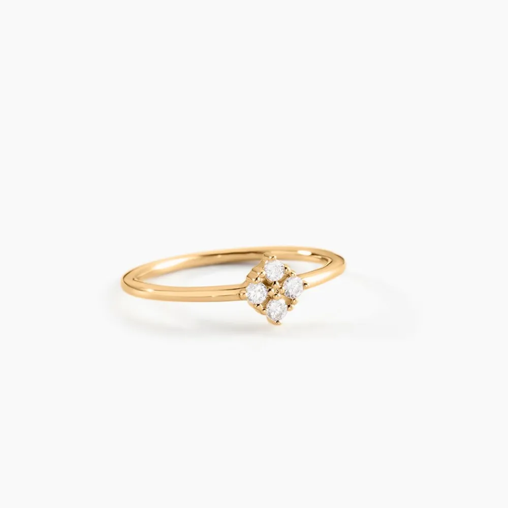 Bague éclat Perlé Plaqué Or Oxyde De Zirconium|Marc Orian Sale