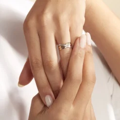 Bague Cramitia Or Tricolore Diamant