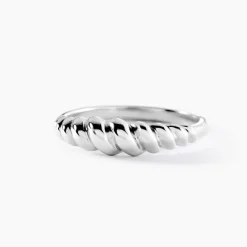 Bague Croissant Argent Blanc|Marc Orian Hot