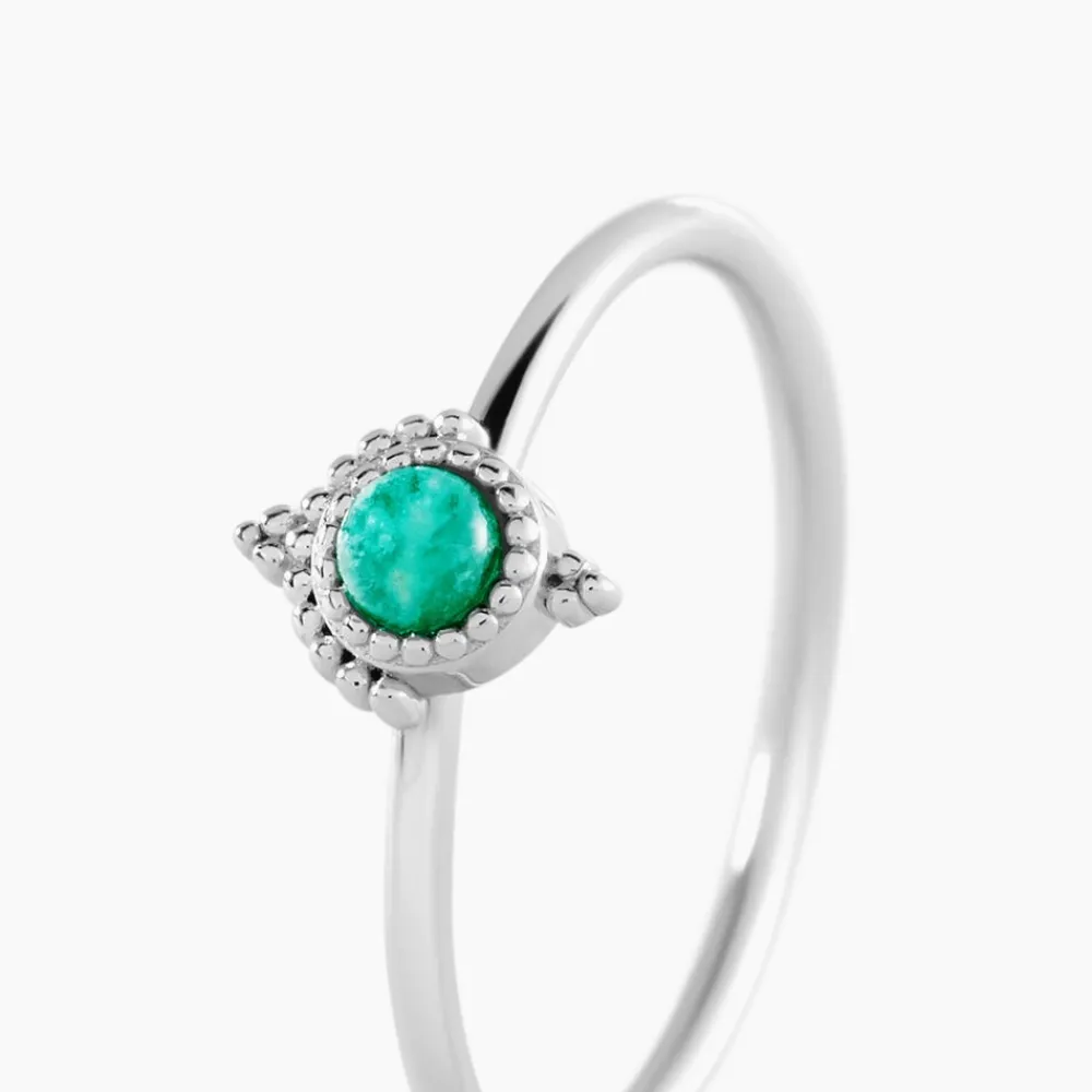 Bague Cyprien Argent Blanc Amazonite|Marc Orian