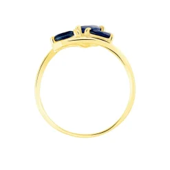Bague Dahlia Or Jaune Saphir Diamant