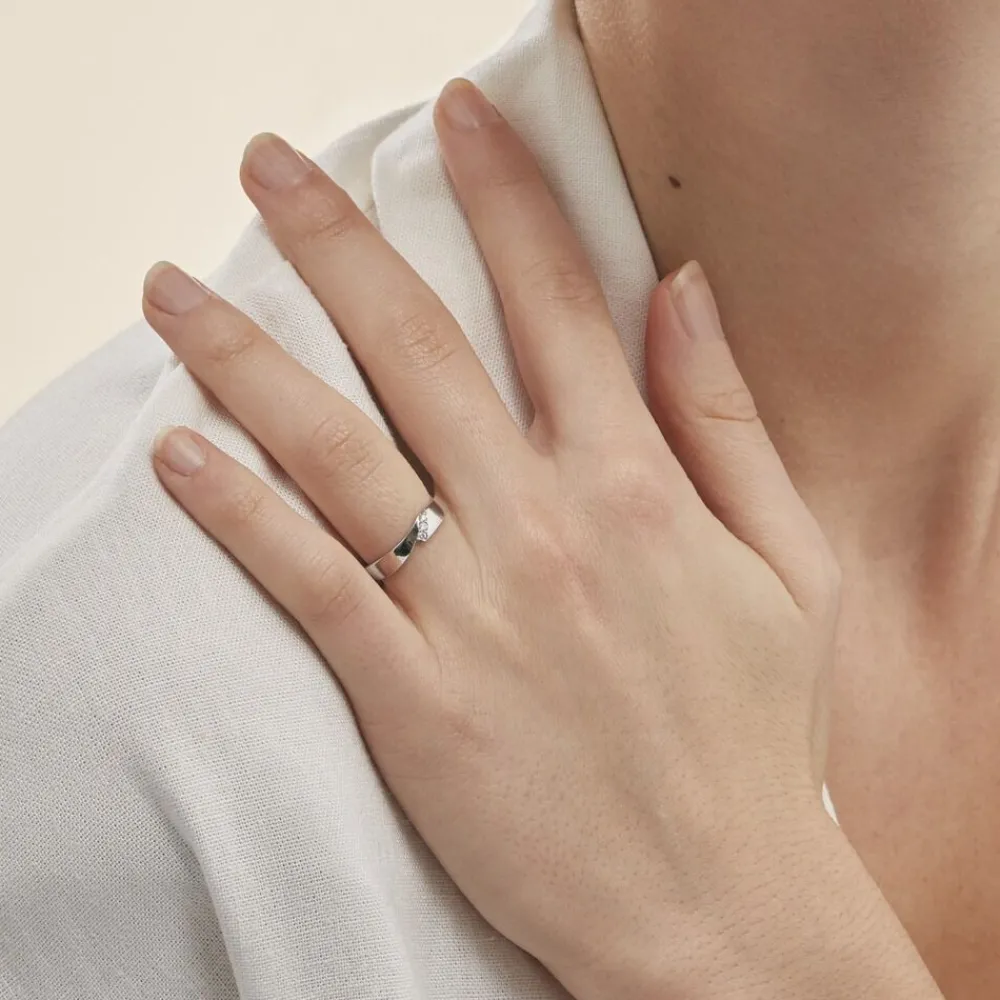 Bague Daphne Or Blanc Diamant|Marc Orian Best